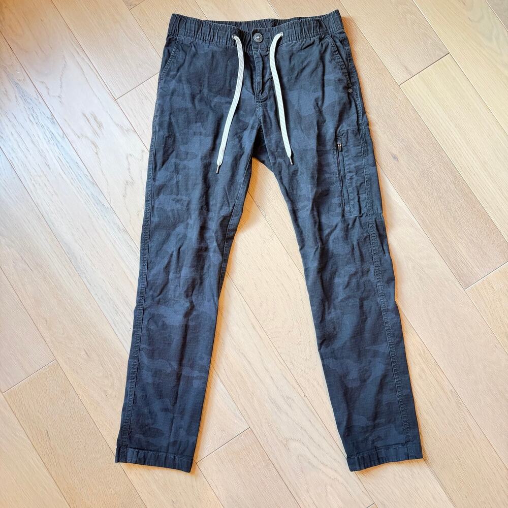 Vuori Ripstop Climber Pants Gray Camo Utility Hiking Size Small